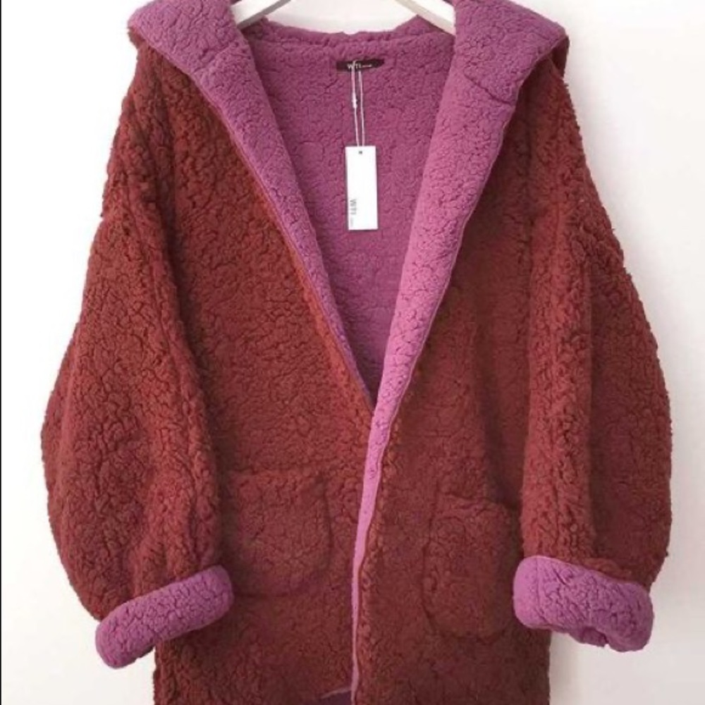 urban outfitters teddy coat